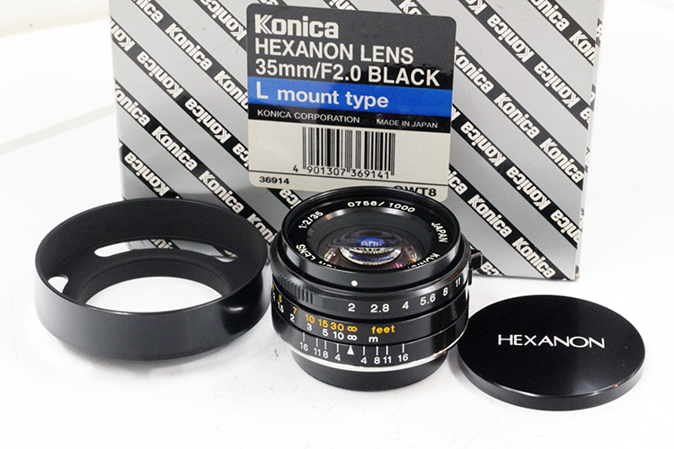 Konica ヘキサノン 35mm/F2 L ブラック