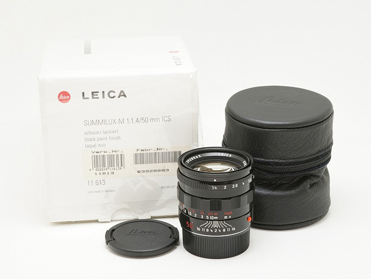 LEICA ズミルックスM 50mm/F1.4 ブラックペイント (ICSモデル)